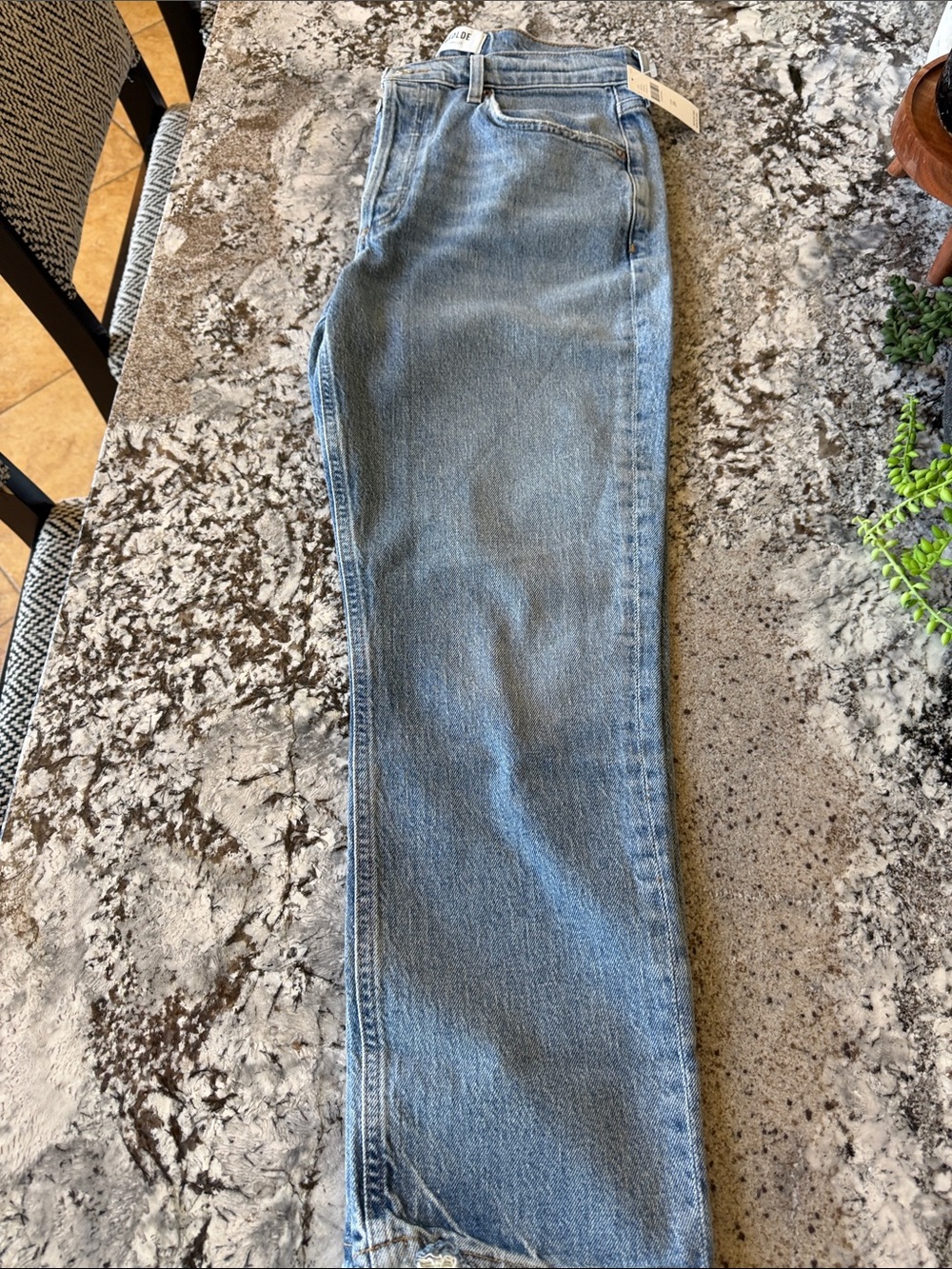 Agolde Light Blue Cropped Jeans